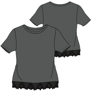 Fashion sewing patterns for T-Shirt 7278